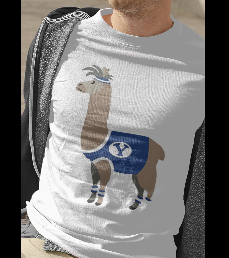 Oval Y Llama BYU Brigham Supply Company Sports T-Shirt