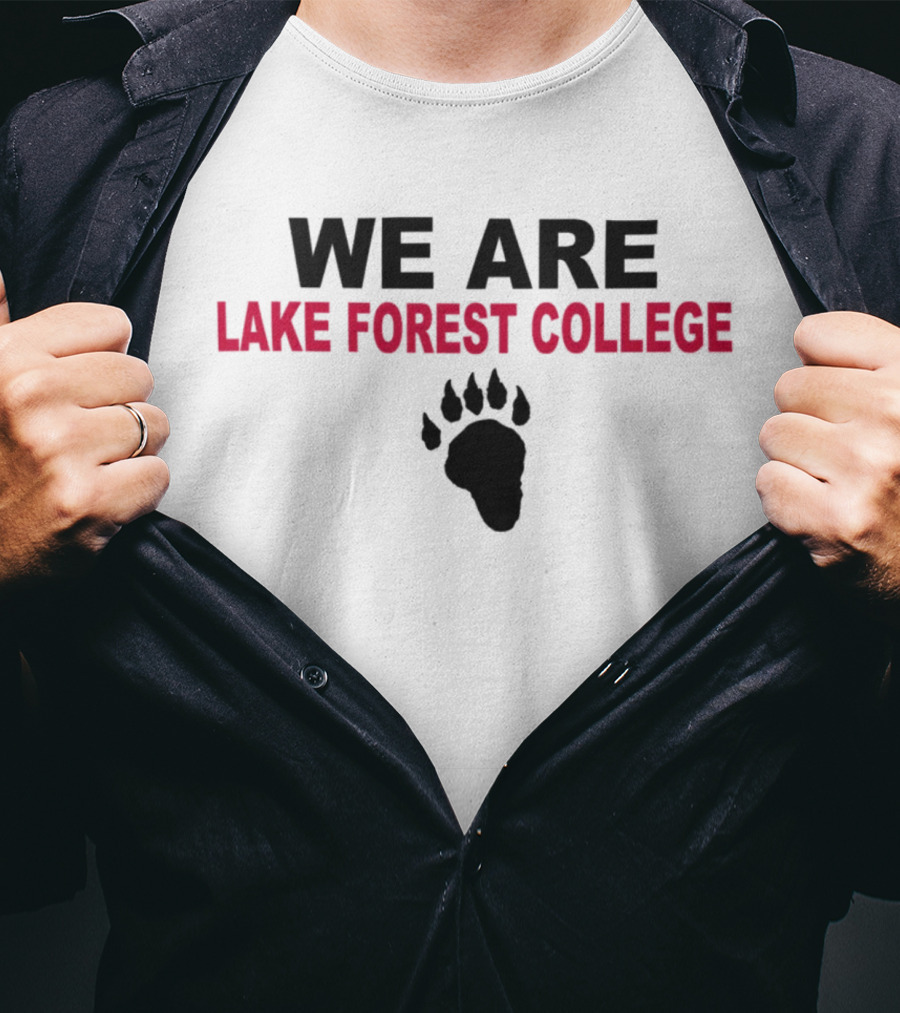 Sideline BSN Sports Store We Are Lake Forest College Bear Paw T-Shirt