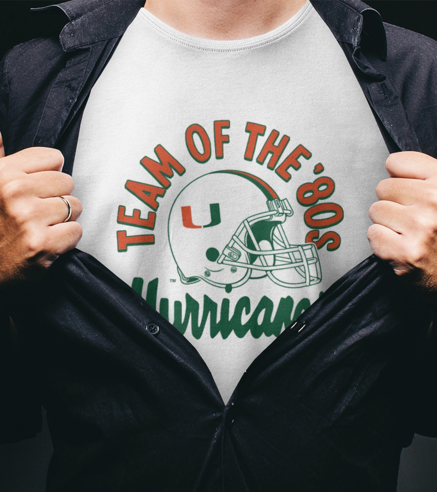 Team Of The ‘80S Hurricanes Miami Football T-Shirt