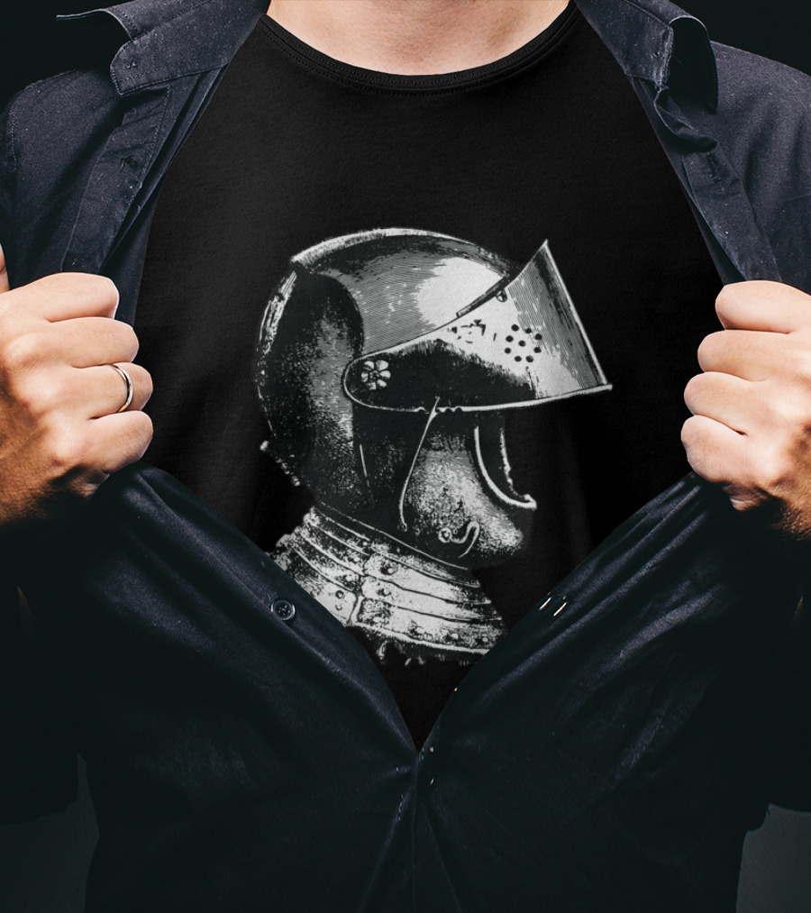 A Knight Helmet Medieval Armor T-Shirt