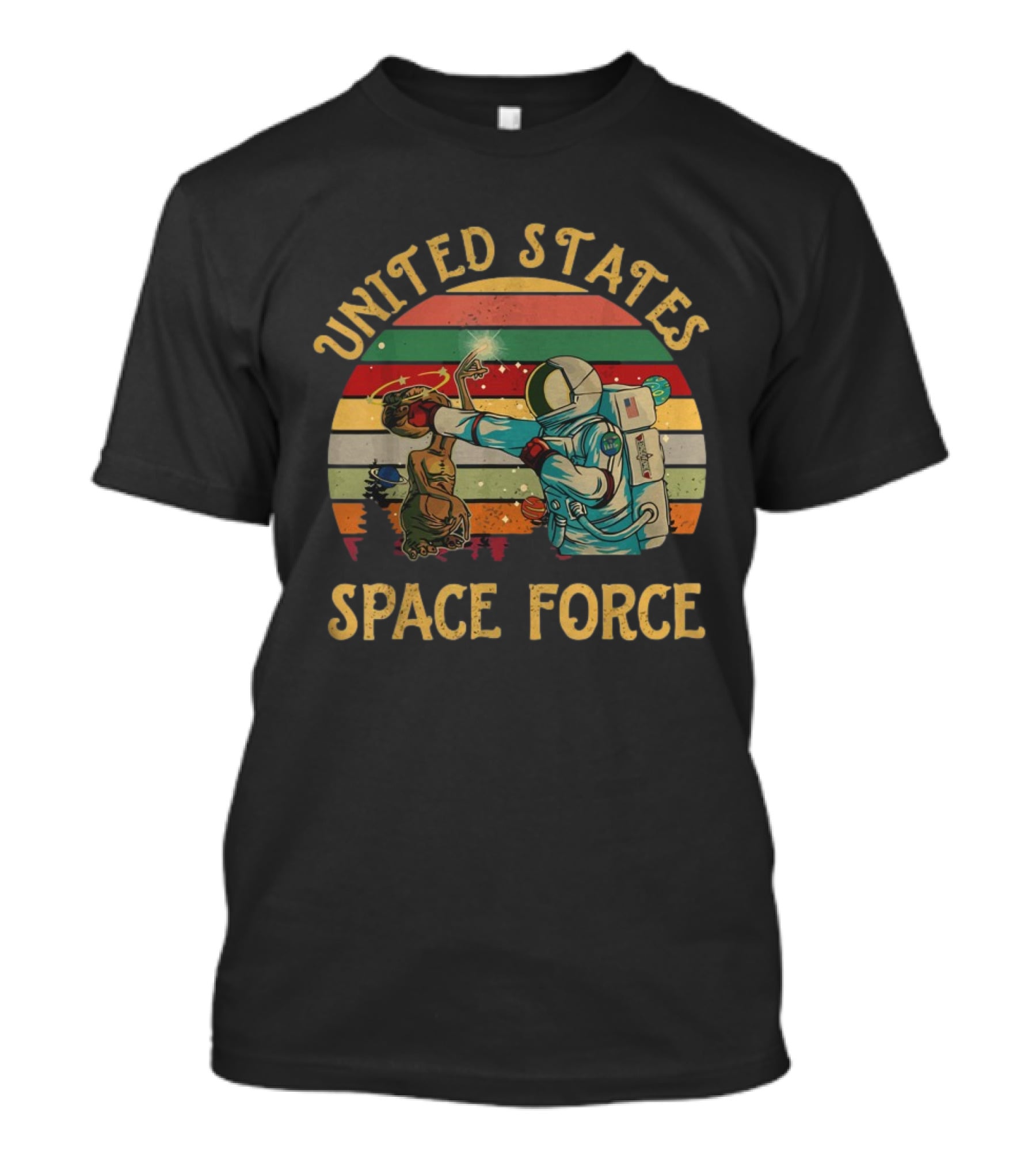 United States Space Force Alien Astronaut Encounter T-Shirt