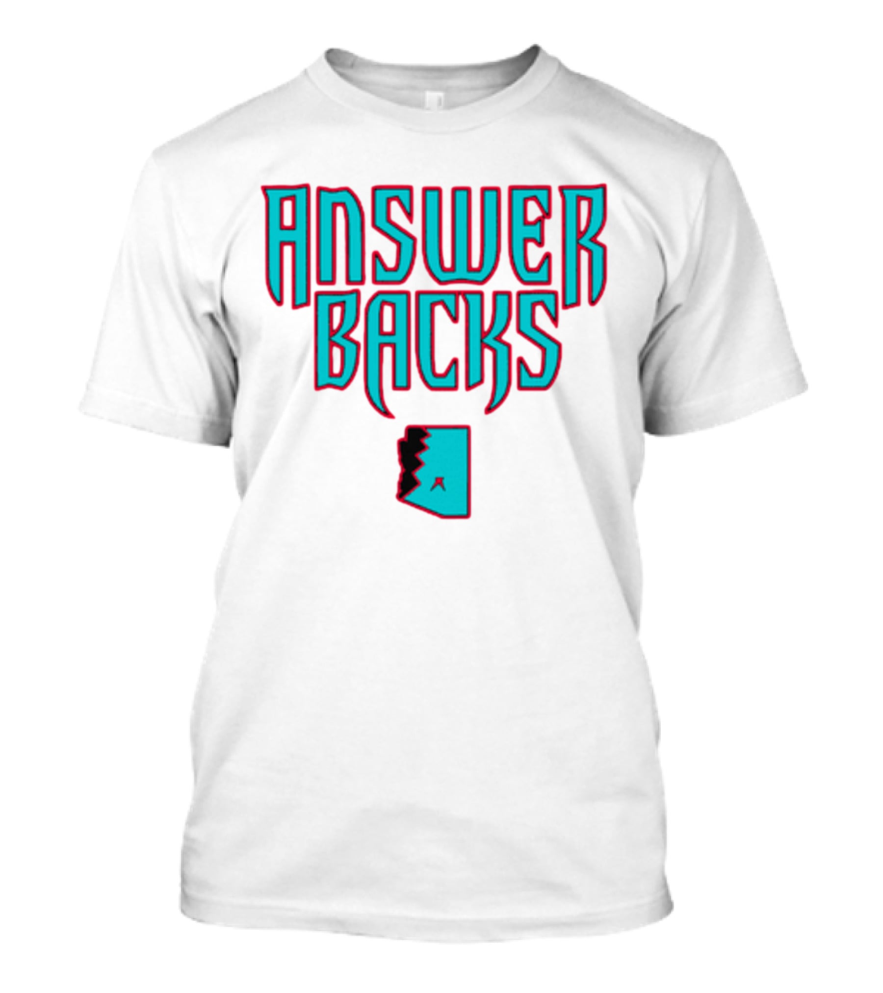 Arizona Answerbacks Answer Backs State Outline T-Shirt