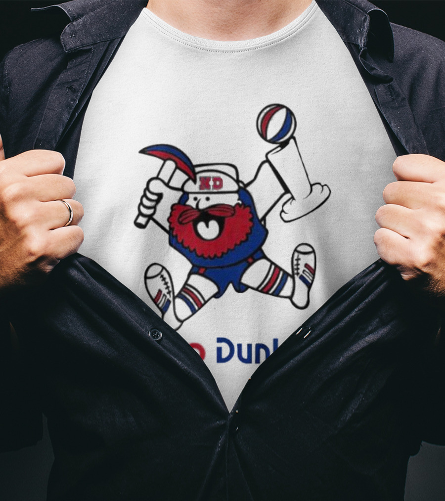 No Dunks Denver Man Mascot Basketball Trophy T-Shirt