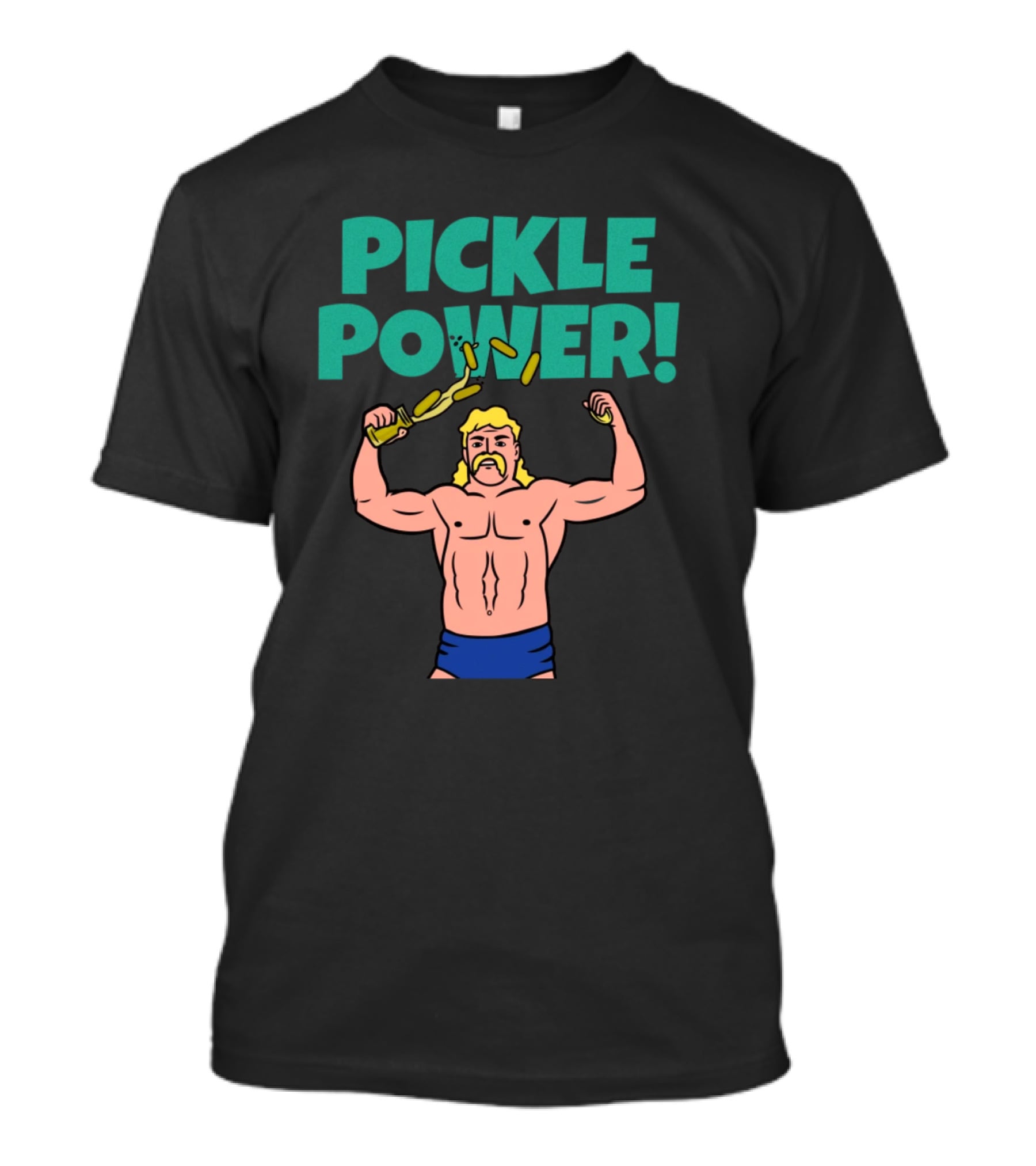 PICKLE POWER Strongman Warrior With Pickle Jar T-Shirt
