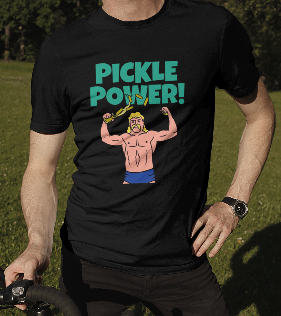 PICKLE POWER Strongman Warrior With Pickle Jar T-Shirt
