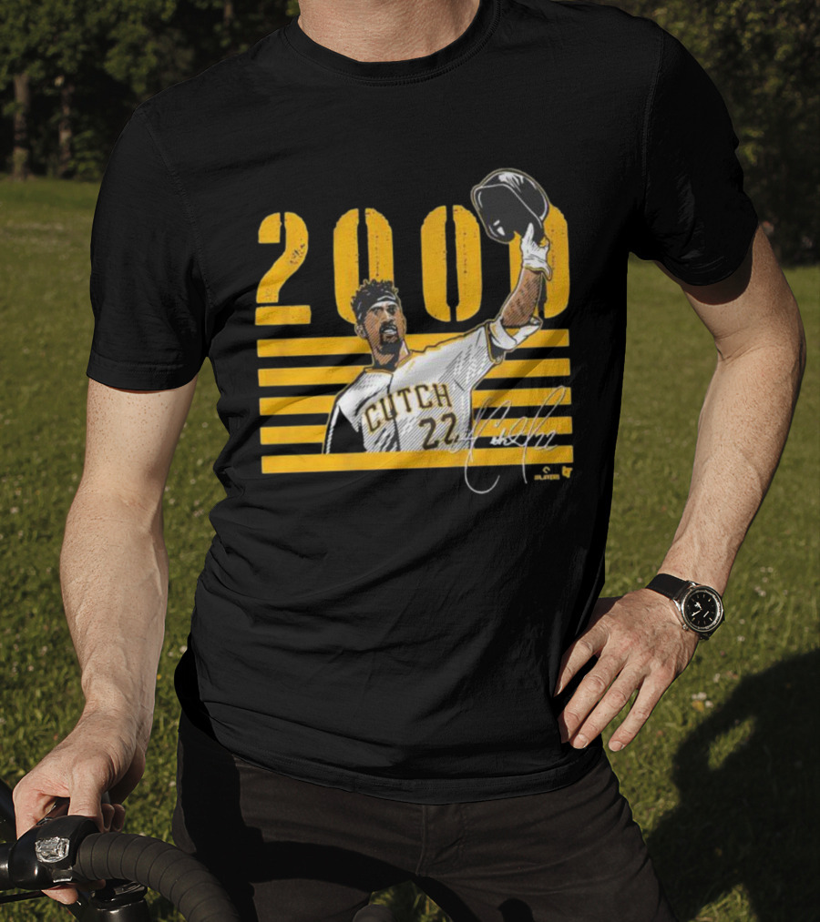 Pittsburgh Cutch 22 2000 Hits Celebration MLB Player T-Shirt