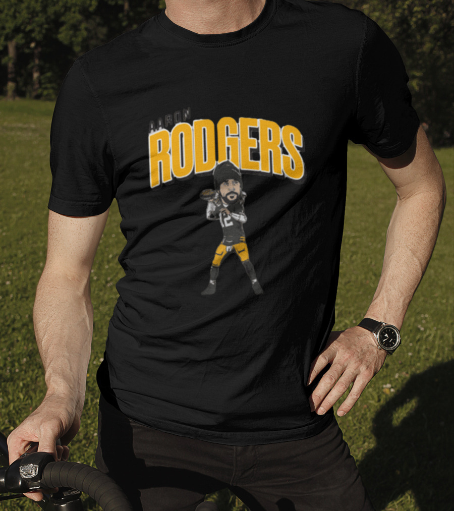 Aaron Rodgers Caricature Football Player T-Shirt