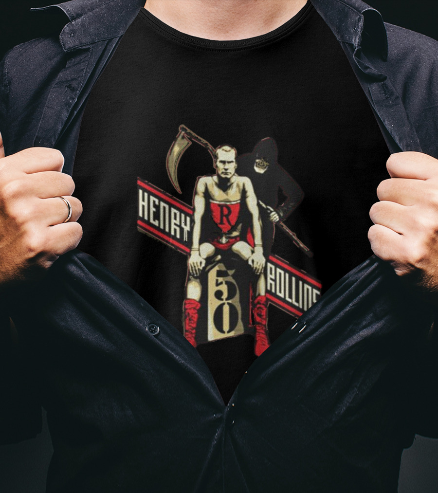 Henry Rollins Reaper 50 Red Boots T-Shirt