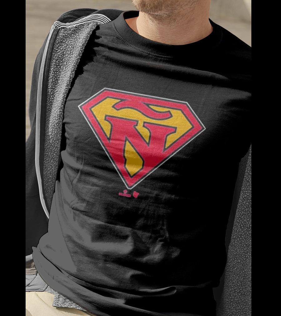 Ronald Acuña Jr Super Ñ Red And Yellow Superman T-Shirt