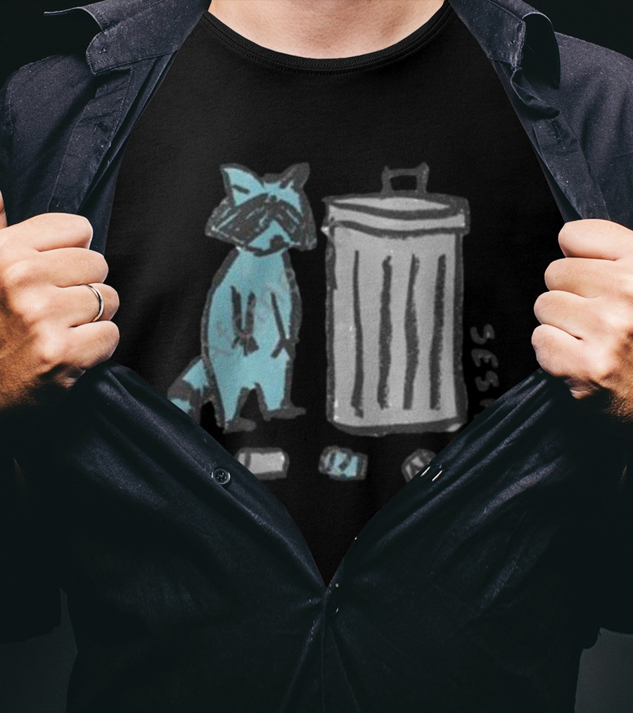 TeamSESH Kids Garbage Raccoon Trash Bin SESH T-Shirt