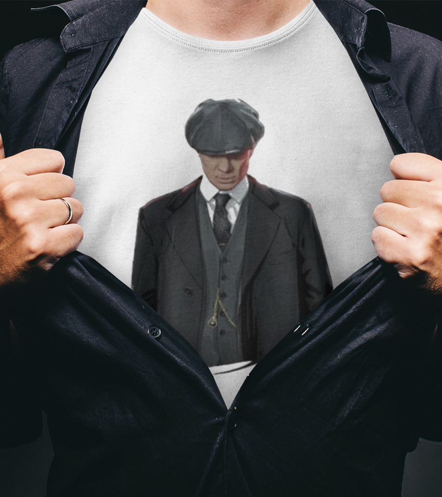 Peaky Blinders Thomas Shelby Suit And Cap Iconic T-Shirt