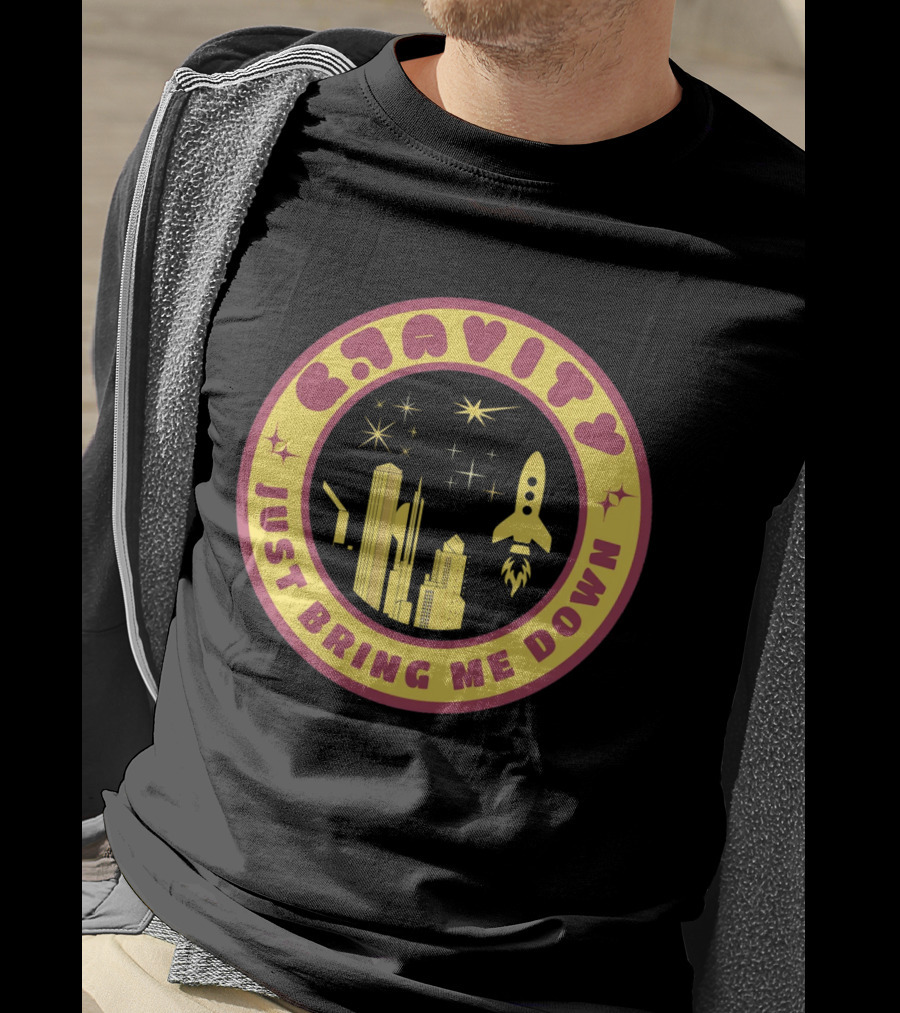 Gravity Just Bring Me Down Rocket City Stars T-Shirt