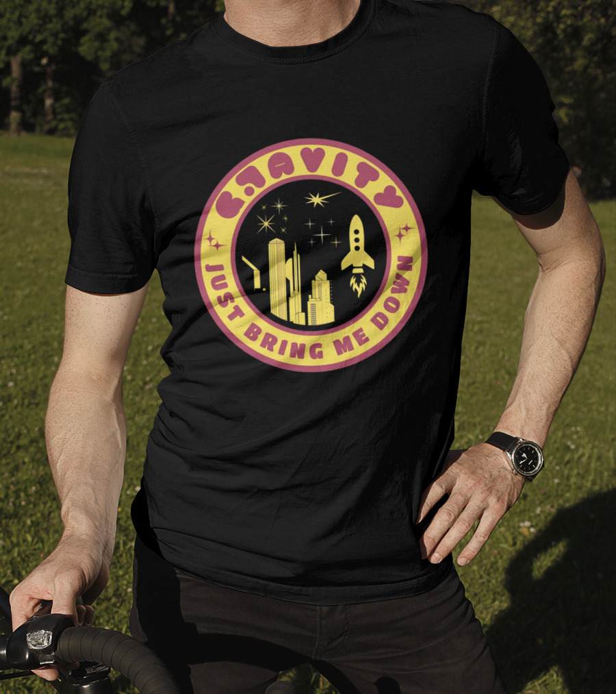 Gravity Just Bring Me Down Rocket City Stars T-Shirt