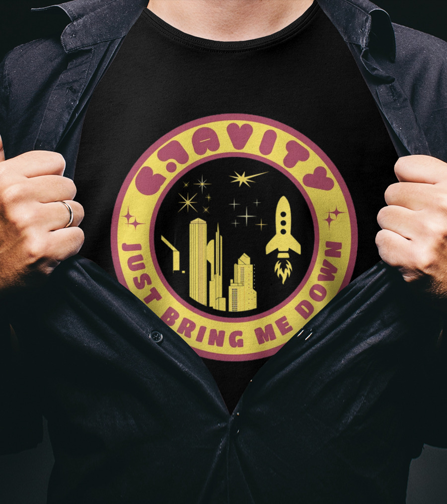 Gravity Just Bring Me Down Rocket City Stars T-Shirt