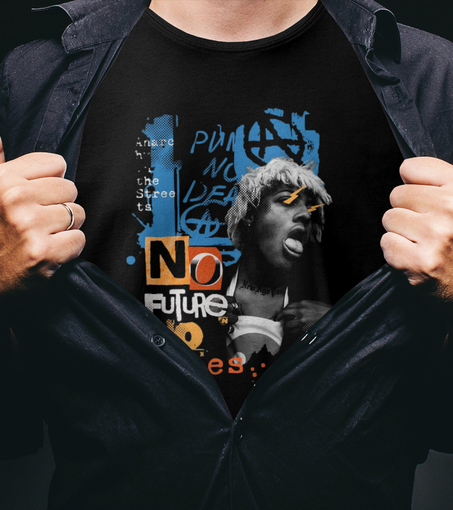 Punk Anarchy Streets No Future No Rules T-Shirt