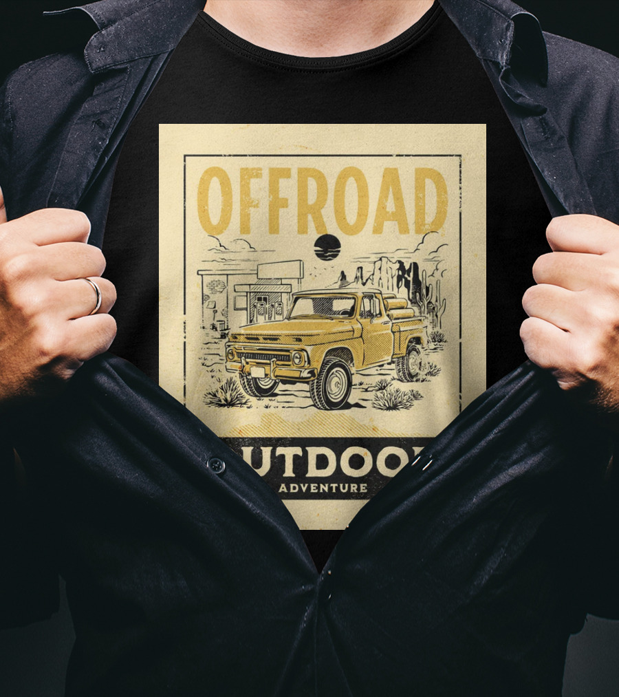 Offroad Outdoor Adventure Pickup Truck T-Shirt