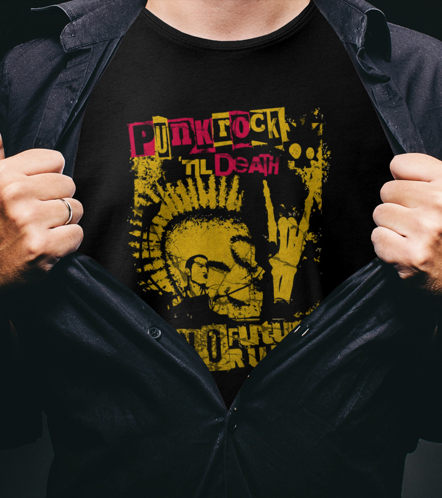 Punk Rock 'til Death Anarchy No Future Rules T-Shirt