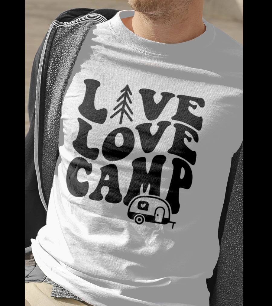 Live Love Camp Family Camping Camper T-Shirt