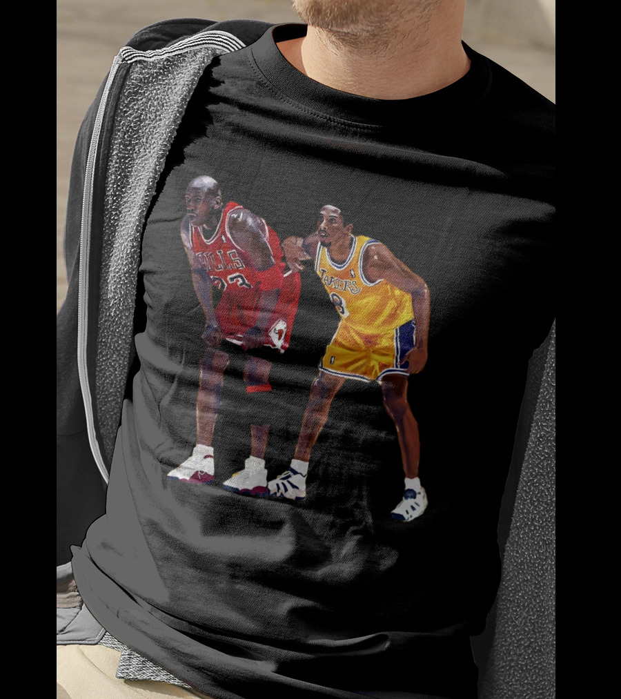Bulls 23 Lakers 8 Iconic Basketball Legends T-Shirt