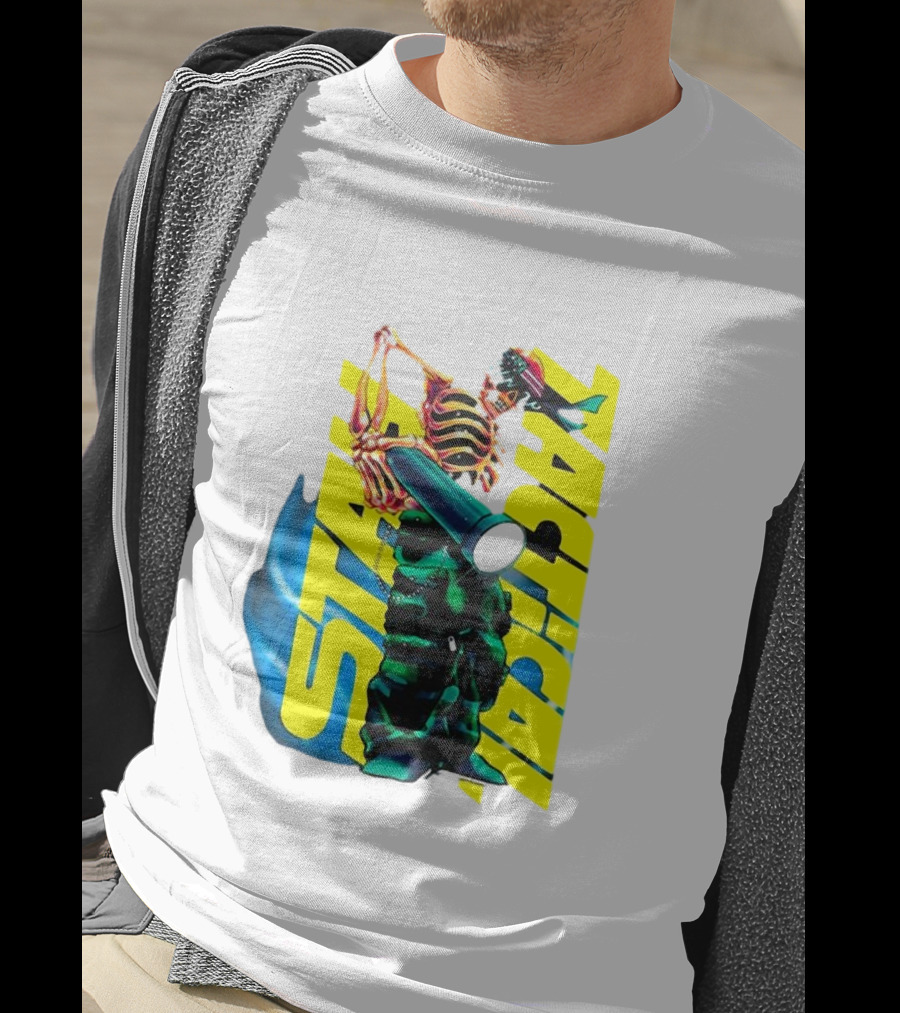 Danny Gonzalez Merchandise Stah Tactical Skeleton Flashlight T-Shirt