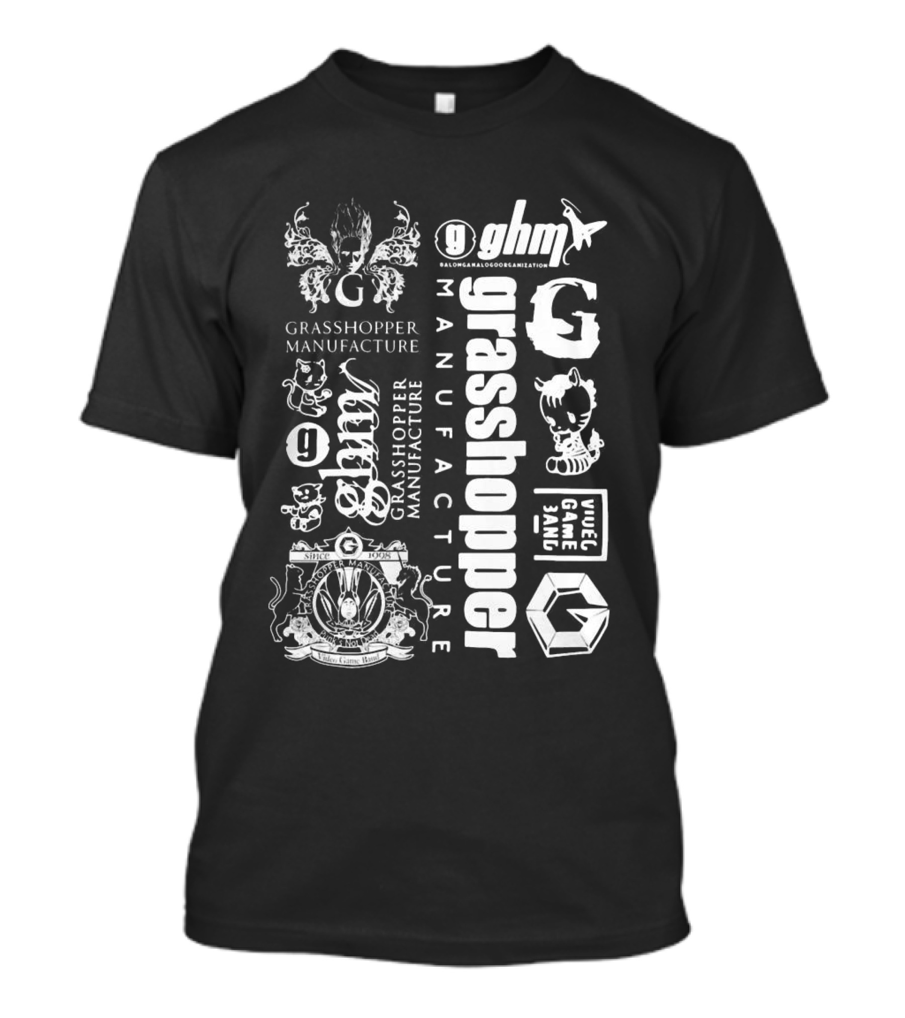 Grasshopper Manufacture GHM Grasshopper Manufacture Grasshopper GHM Uncle Game Jam T-Shirt