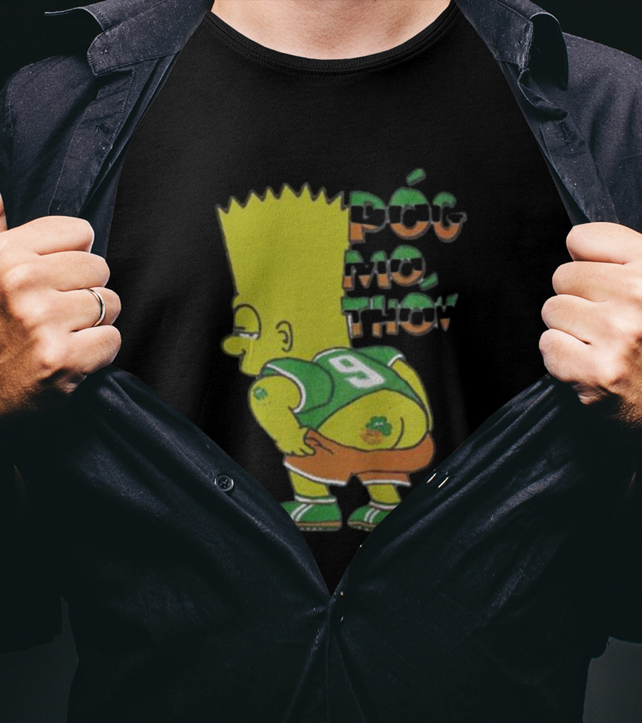 Simperson Bart Number 9 Pog Mo Thon St. Patrick's Irish Green T-Shirt