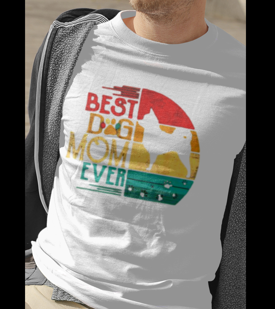 Best Dog Mom Ever Chihuahua Vintage Retro T-Shirt