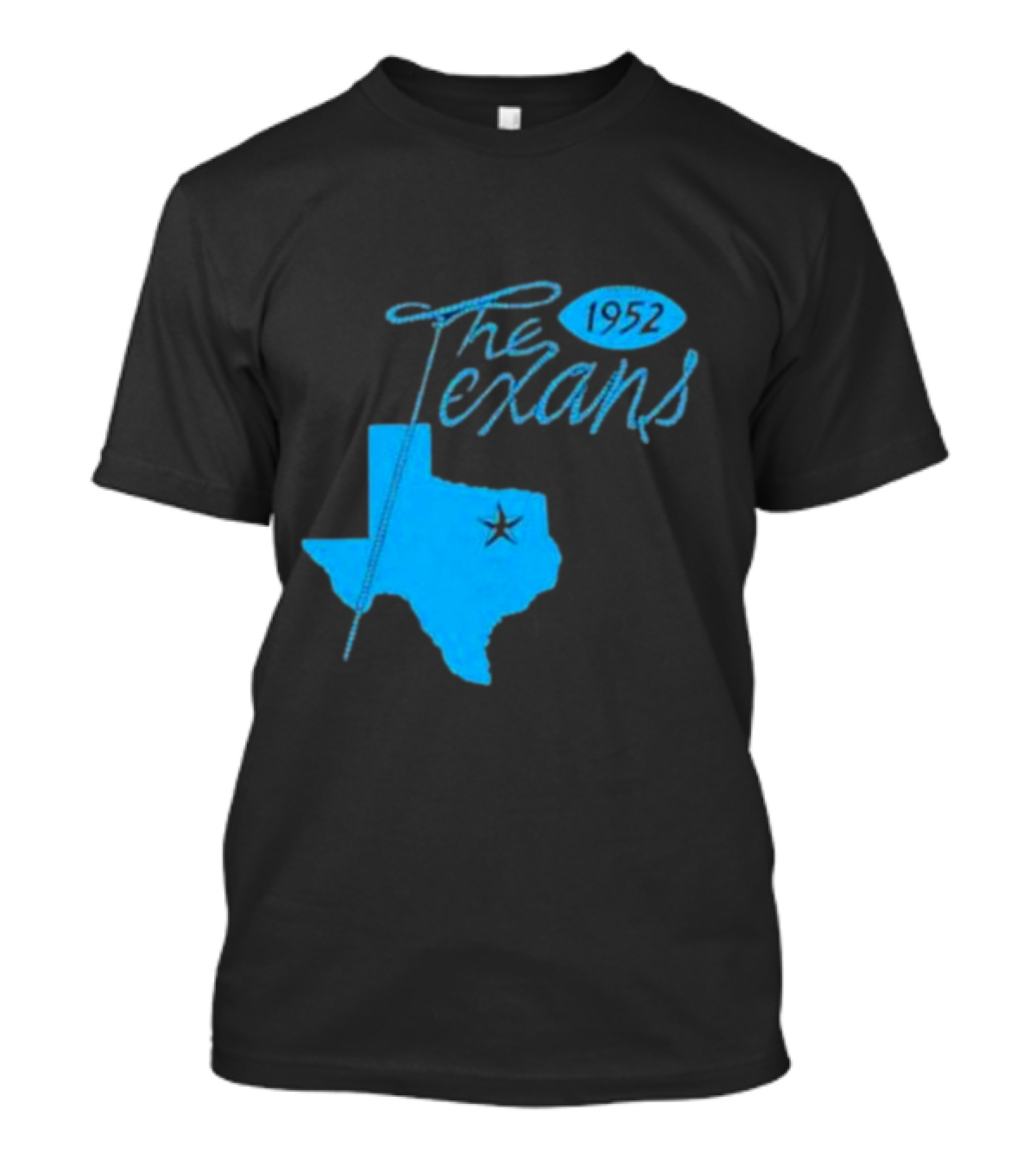 Dallas The Texans 1952 Texas Map Star T-Shirt