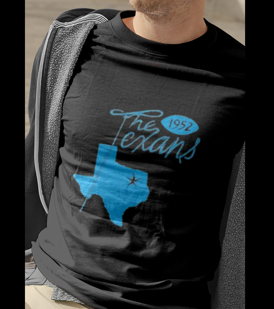 Dallas The Texans 1952 Texas Map Star T-Shirt