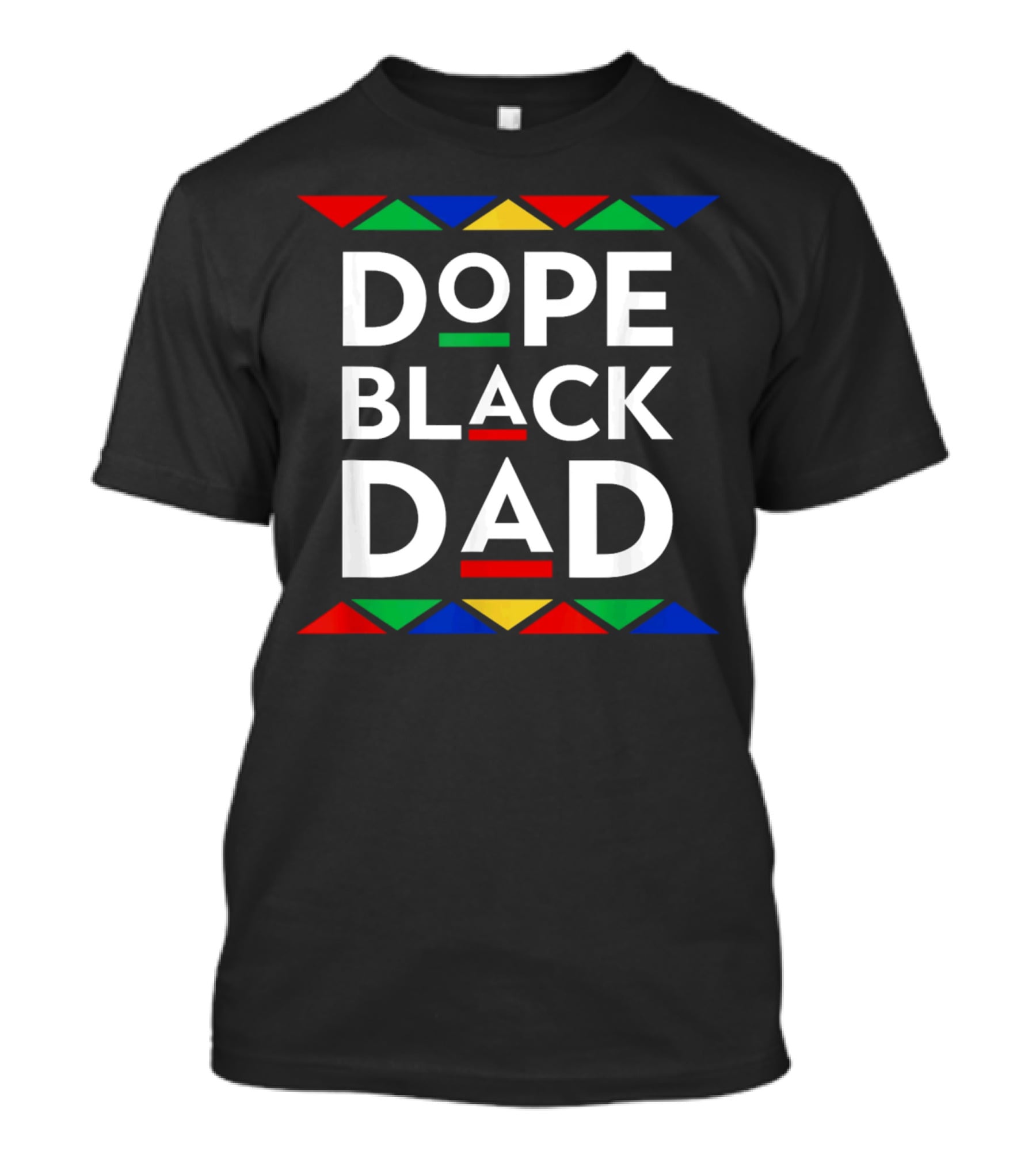 Dope Black Dad African American Pride T-Shirt