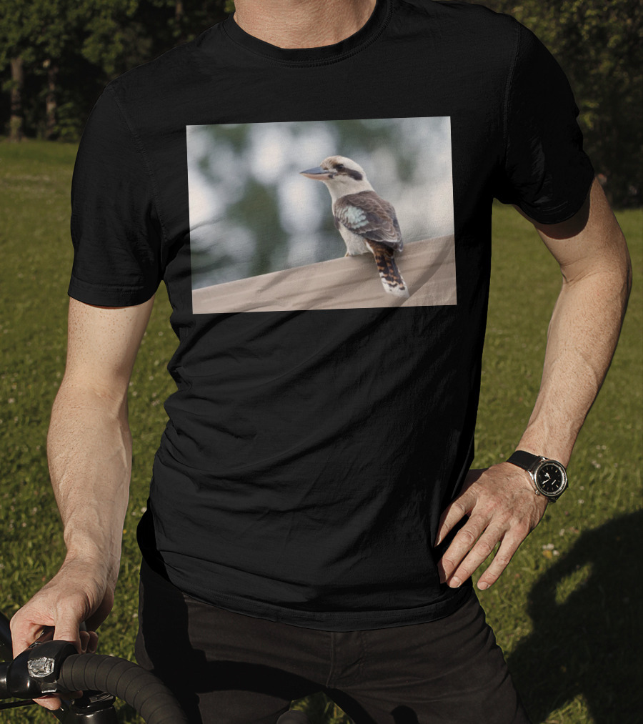 Australian Kookaburra Bird Perched Outdoors T-Shirt