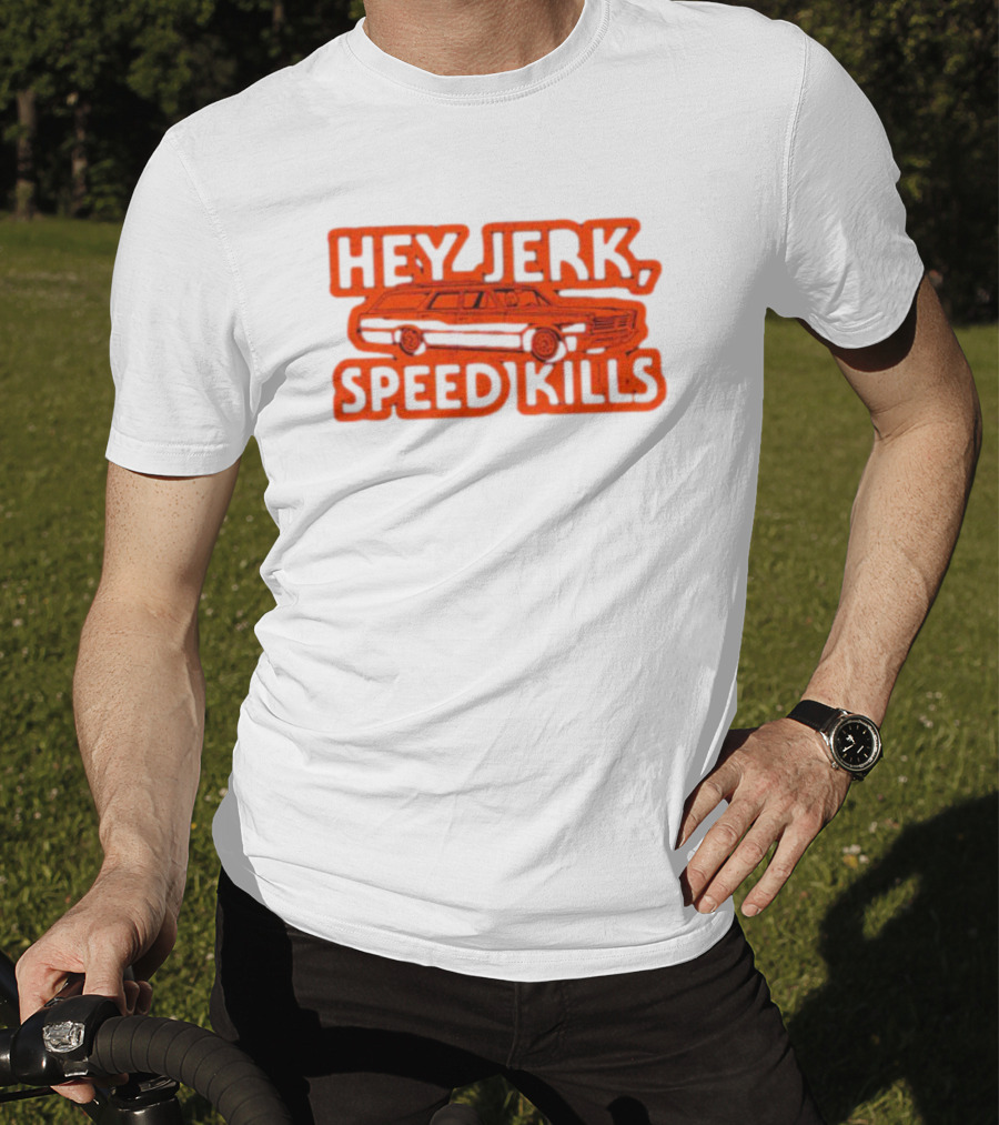 Michael Myers Hey Jerk Speed Kills Station Wagon Scene T-Shirt