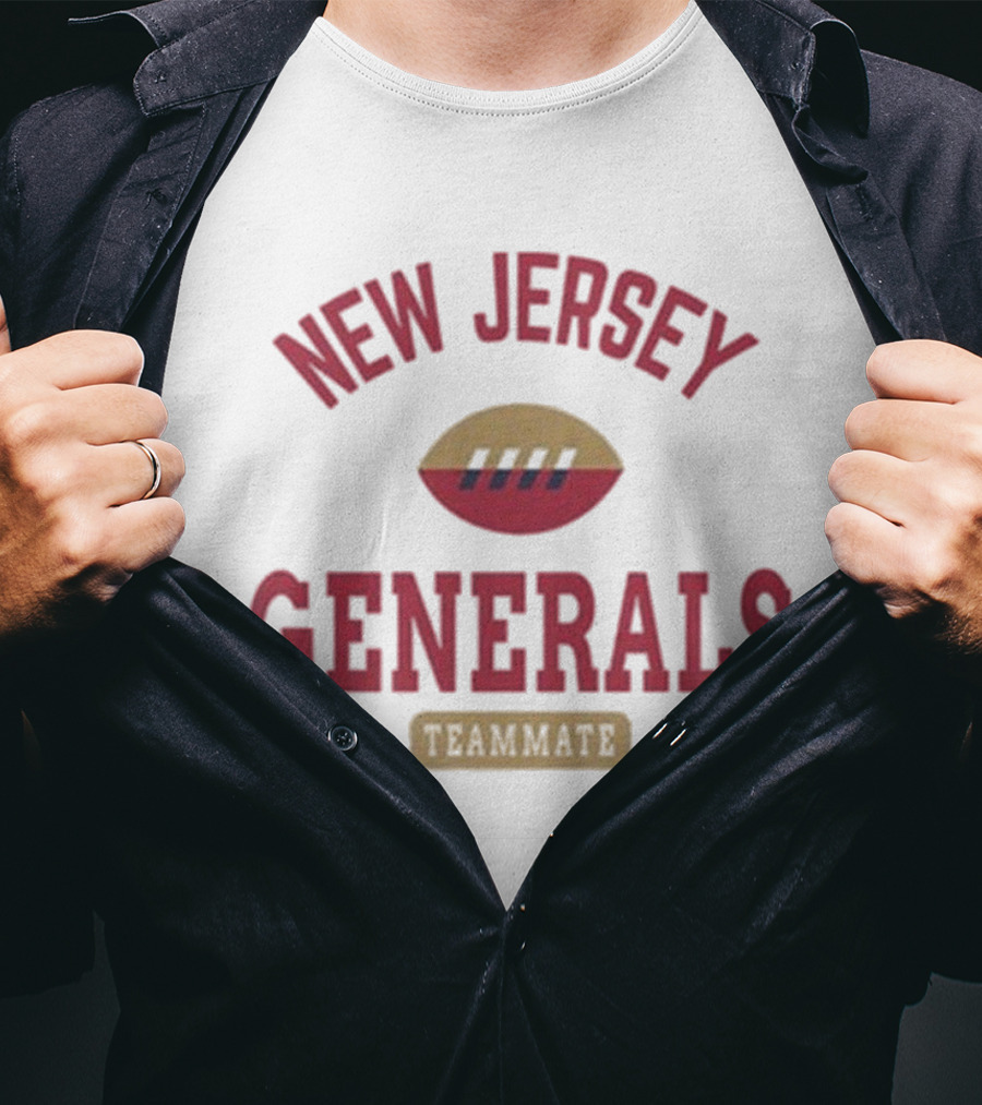 New Jersey Generals Teammate Football T-Shirt