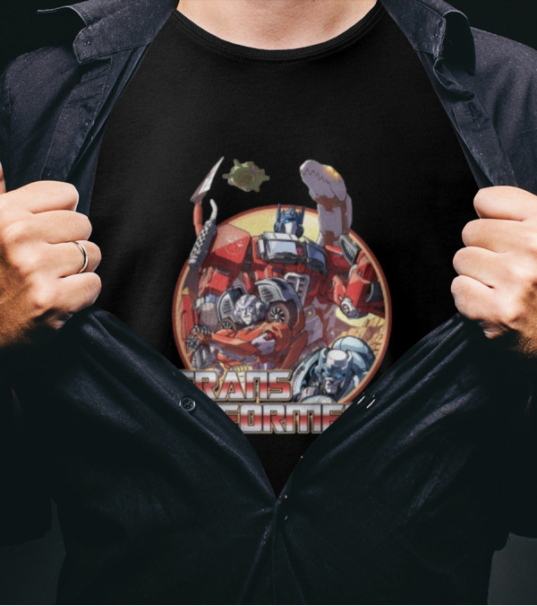 Transformers Autobots Optimus Prime And Dinobots T-Shirt