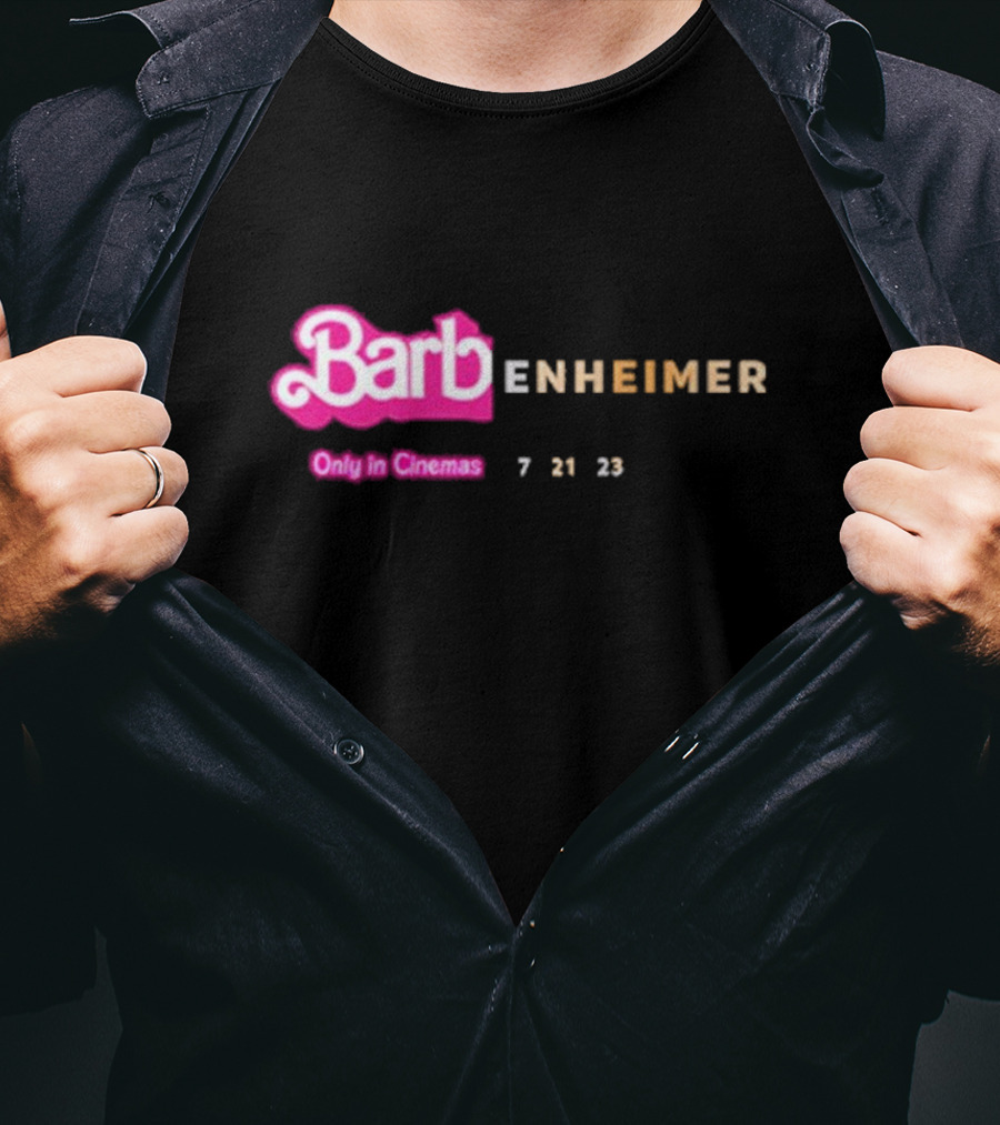 Barbenheimer Barbie Movie Oppenheimer Only In Cinemas 7 21 23 T-Shirt