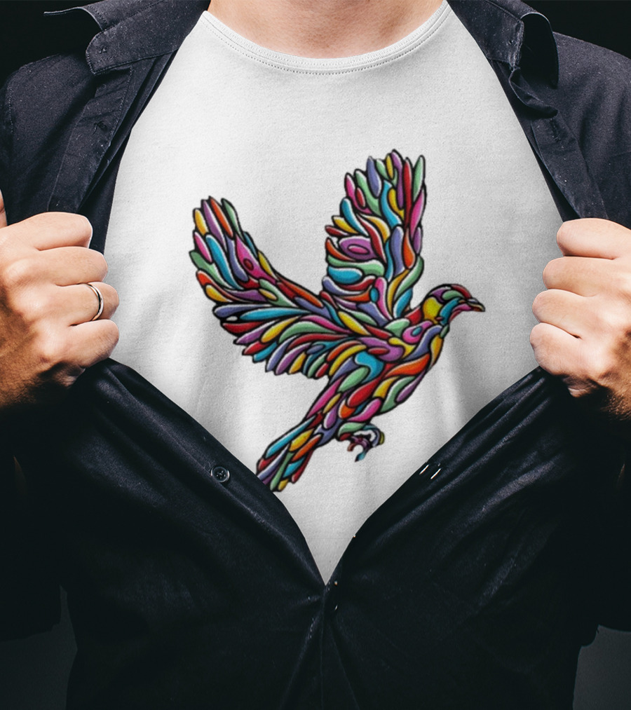 Glenside Local Solidarity Multicolored Dove T-Shirt