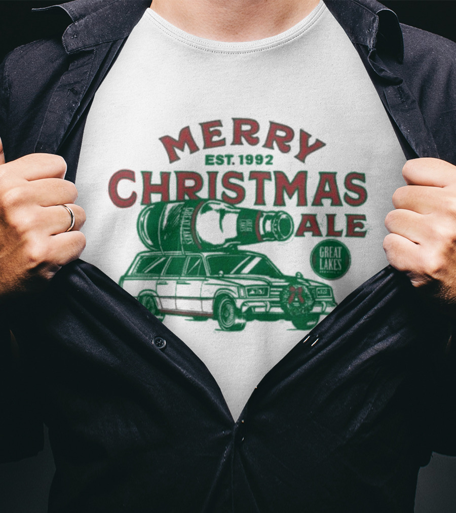 Merry Christmas Ale Great Lakes Brewing Co. Est. 1992 Car T-Shirt