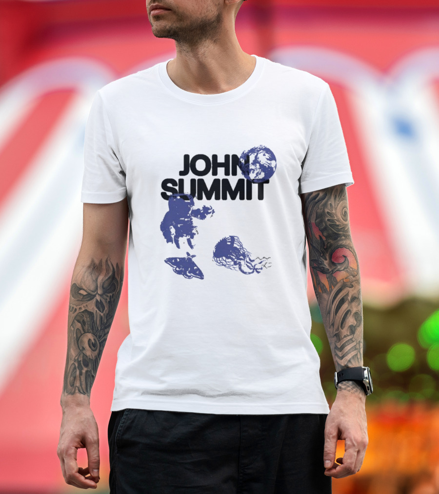 JOHN SUMMIT Astronaut Jellyfish Moon Blue Exploration T-Shirt