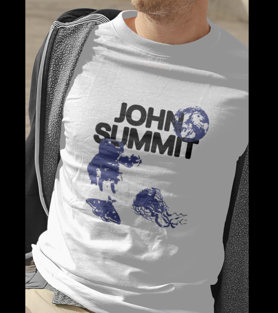 JOHN SUMMIT Astronaut Jellyfish Moon Blue Exploration T-Shirt