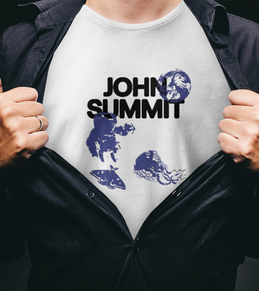 JOHN SUMMIT Astronaut Jellyfish Moon Blue Exploration T-Shirt
