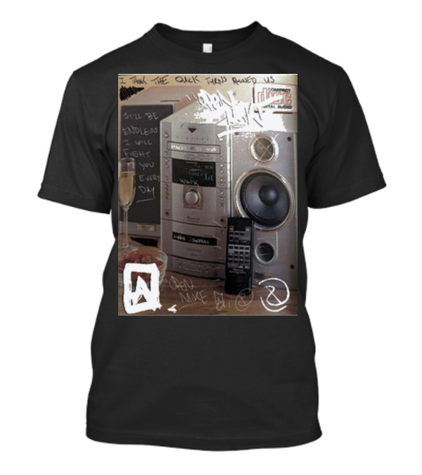 Open Mike Eagle Stereo Unit Compact Disc Digital Audio Quicks Ruined Us T-Shirt