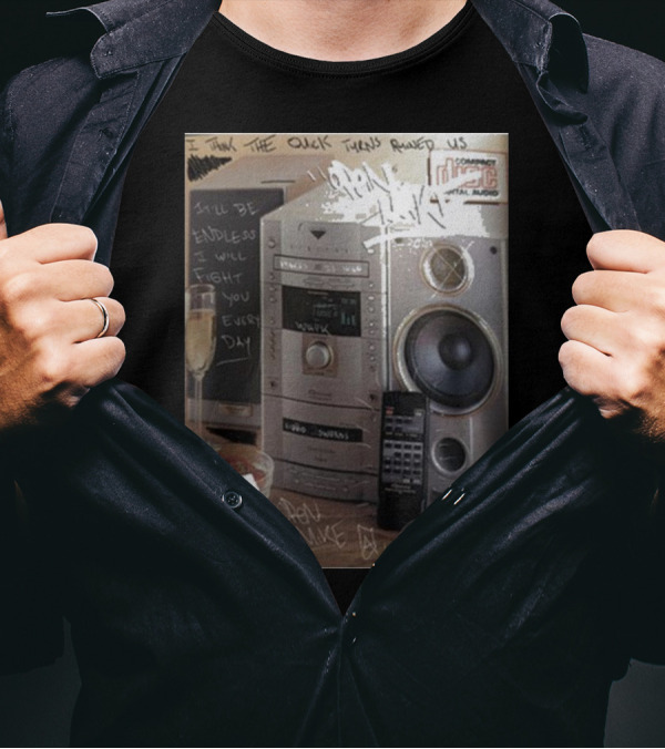 Open Mike Eagle Stereo Unit Compact Disc Digital Audio Quicks Ruined Us T-Shirt