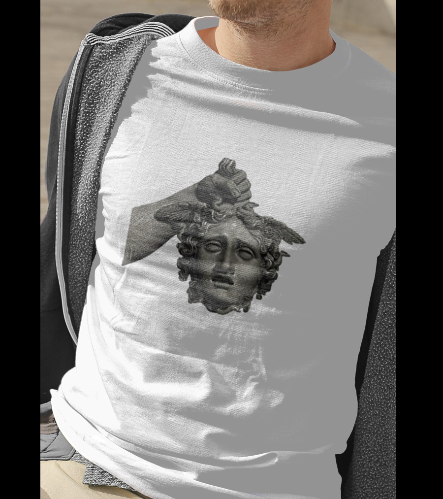 Pekebudha Gorgona Classical Medusa Head T-Shirt