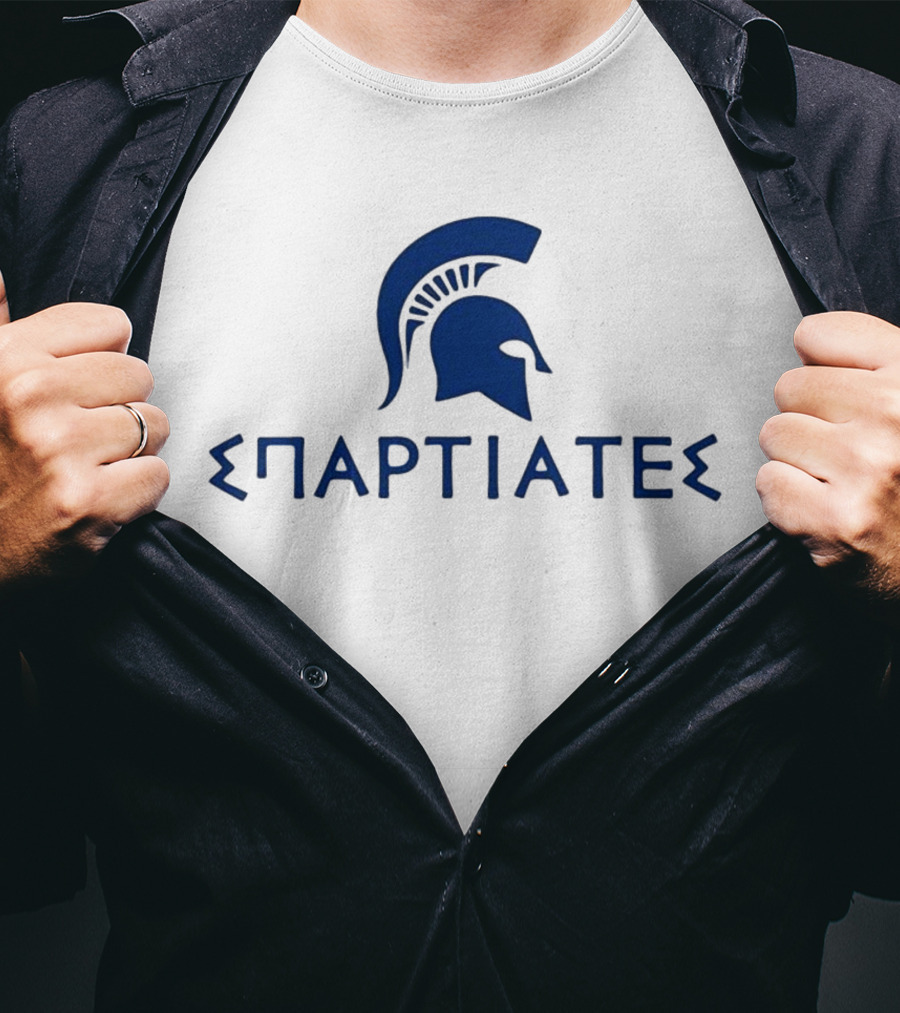 Christinate28 Σπαρτιατεσ Spartan Helmet T-Shirt