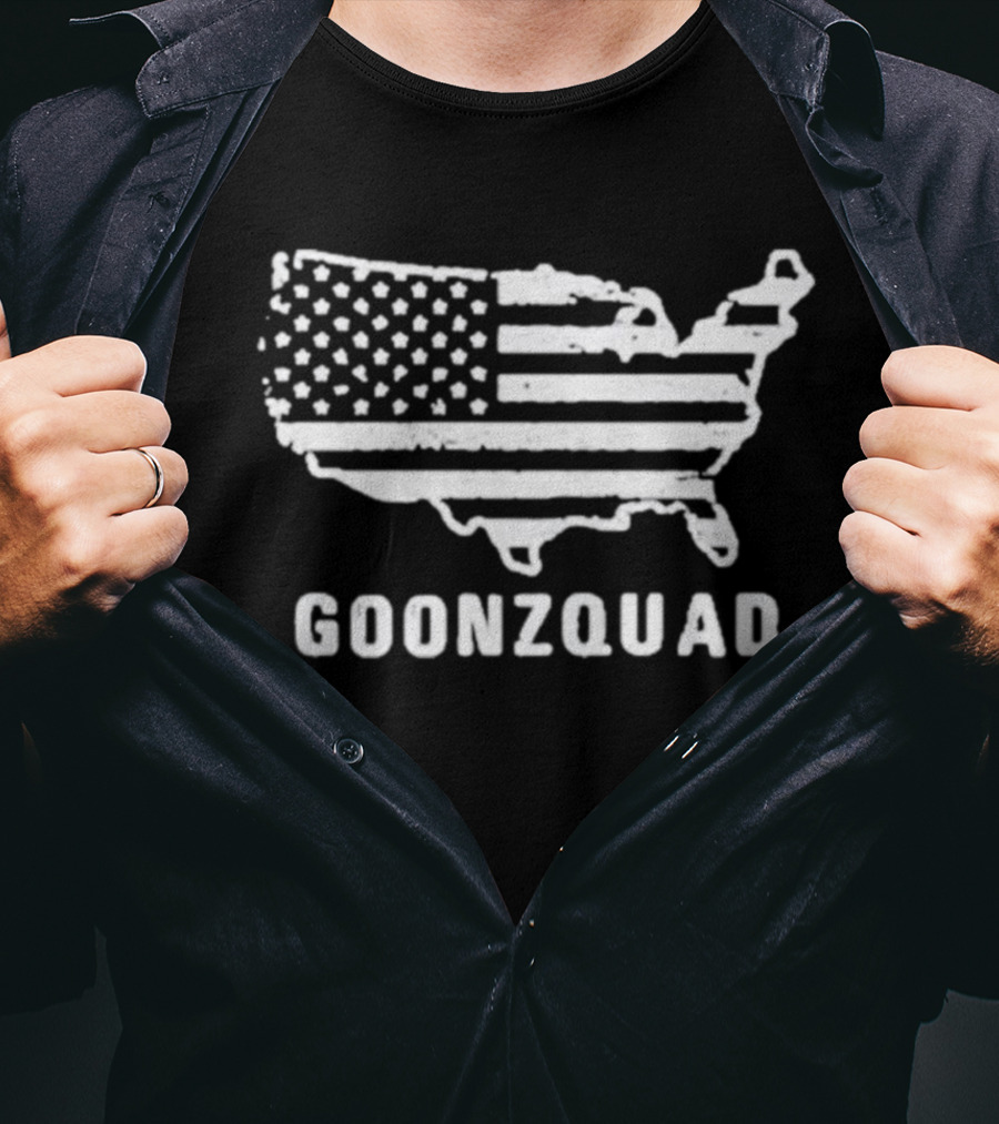 Goonzquad American Flag Map USA T-Shirt