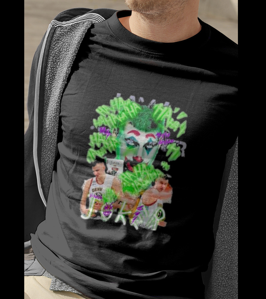 Nikola Jokic Joker NBA Denver Basketball Clown T-Shirt