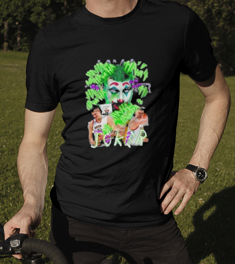 Nikola Jokic Joker NBA Denver Basketball Clown T-Shirt