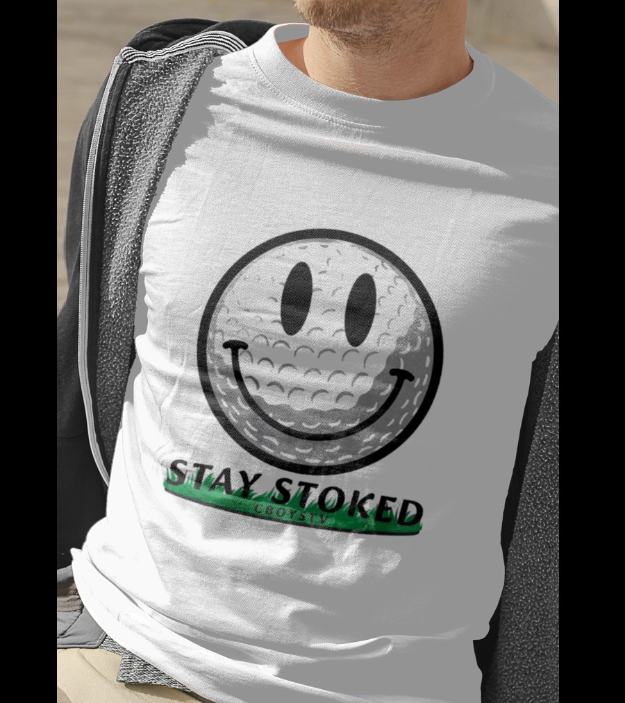 STAY STOKED CBOYSTV Golf Smile Face T-Shirt