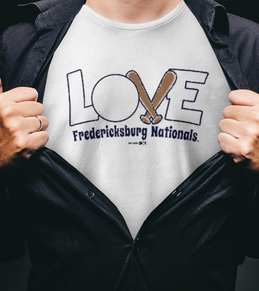 LOVE Fredericksburg Nationals Toddler Pink Baseball T-Shirt