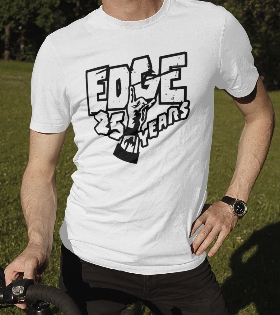 Edge 25 Years Rock Hand Gesture T-Shirt